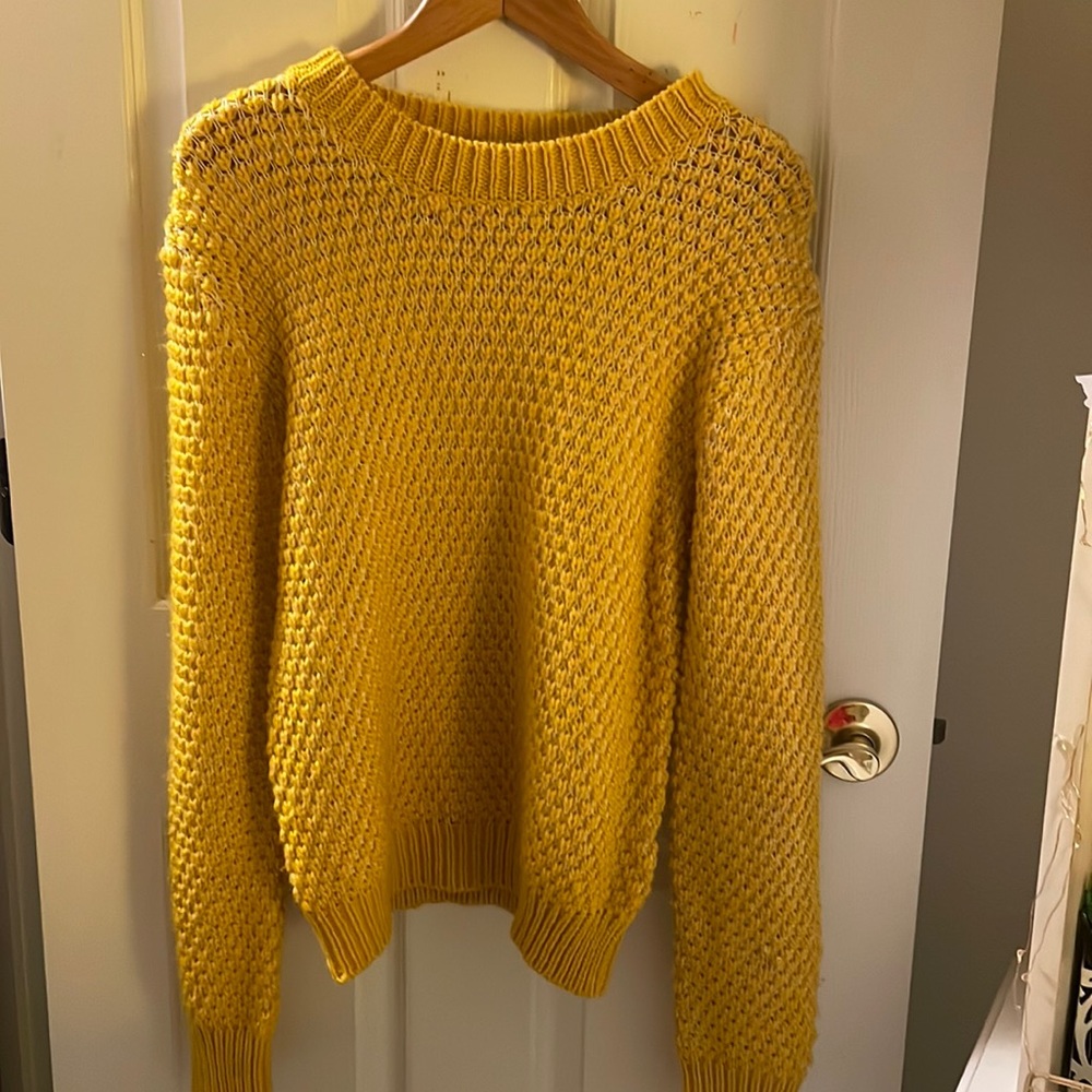 Anthropologie Harlan Yellow Sweater